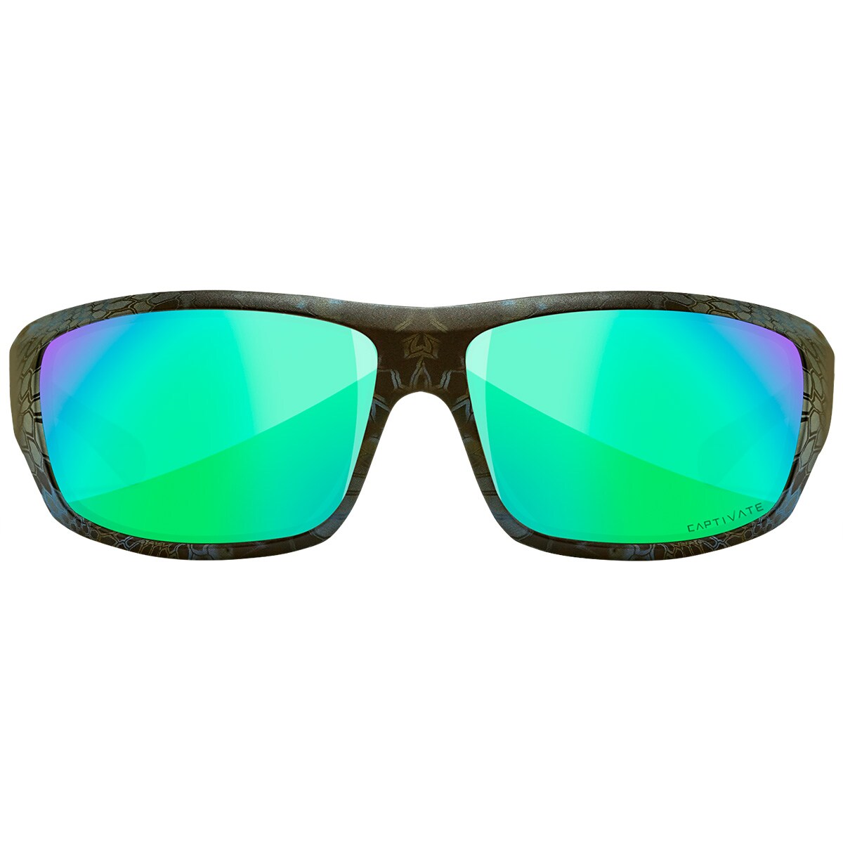 Okulary taktyczne Wiley X Omega - Captivate Polarized Green Mirror/Kryptek Neptune