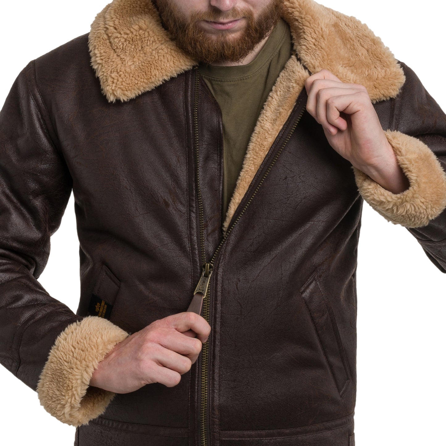 Kurtka Alpha Industires B3 FL - Vintage Brown