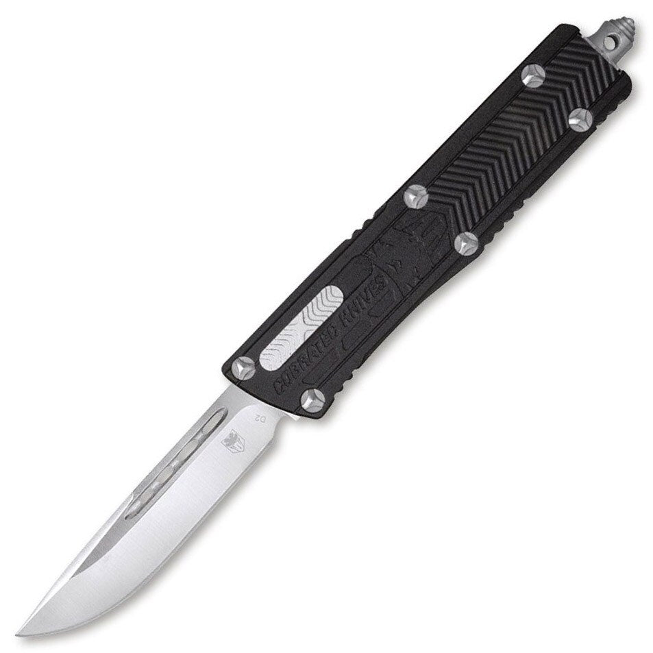 Nóż sprężynowy CobraTec D2 Large Sidewinder OTF Black