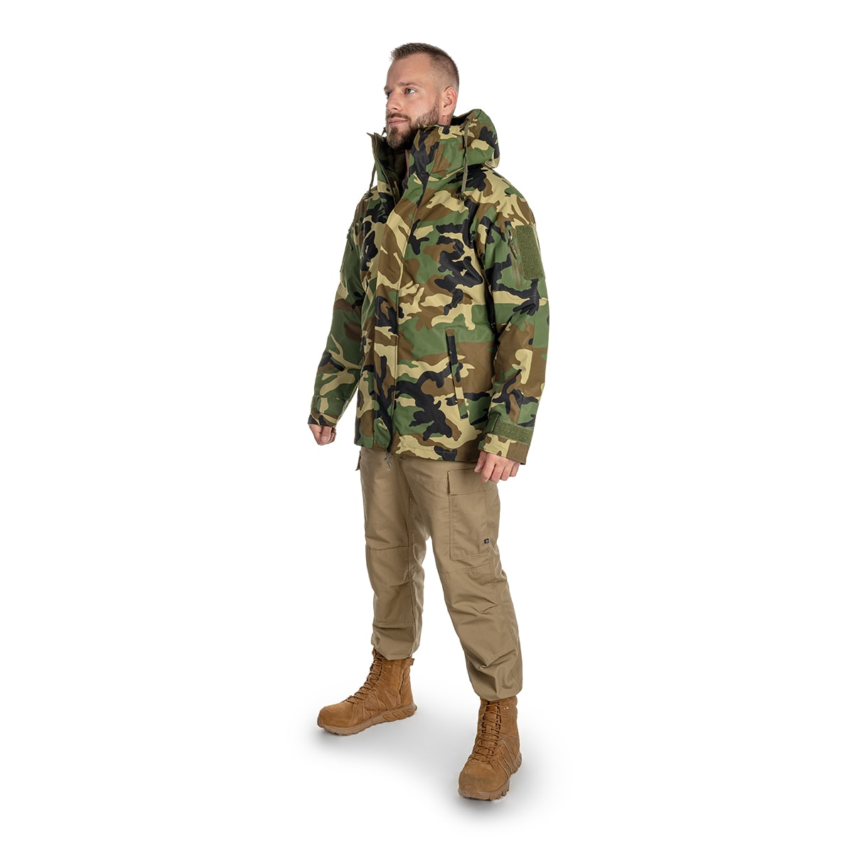 Kurtka Mil-Tec ECWCS Wet Weather Gen.II z podpinką Woodland