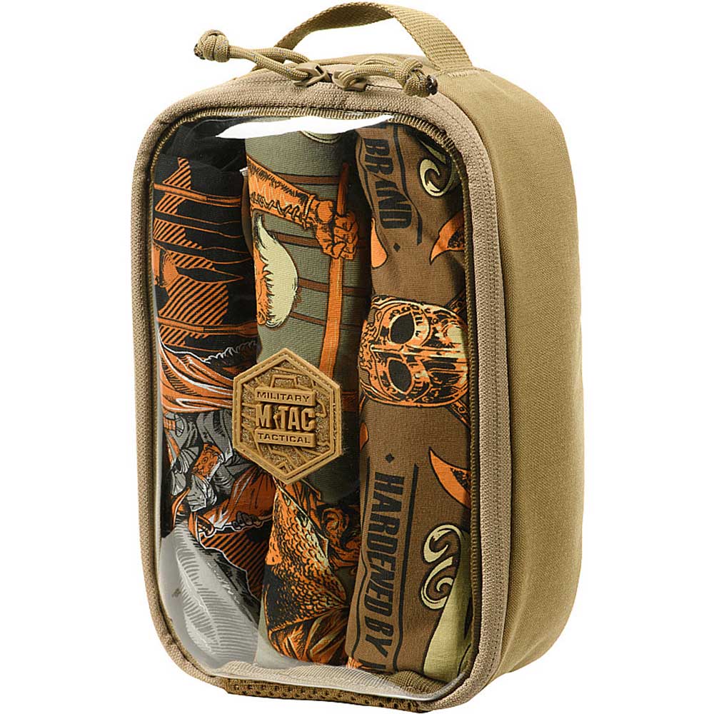 Organizer M-Tac Elite przezroczysty Gen.II Small - Coyote