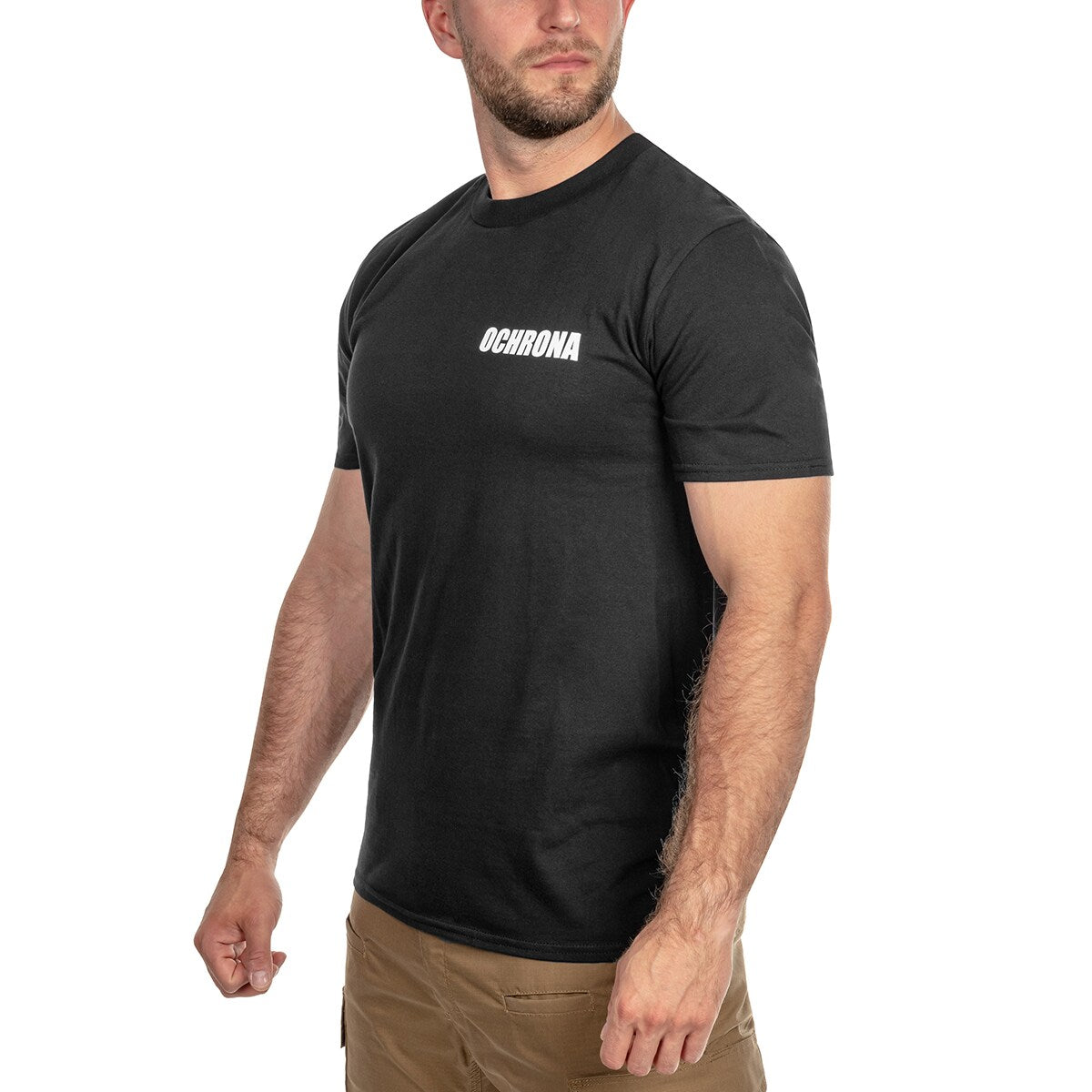 Koszulka T-shirt "Ochrona" - Czarna