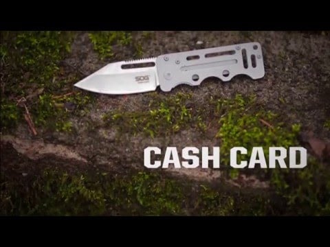Nóż składany SOG Cash Card - Silver