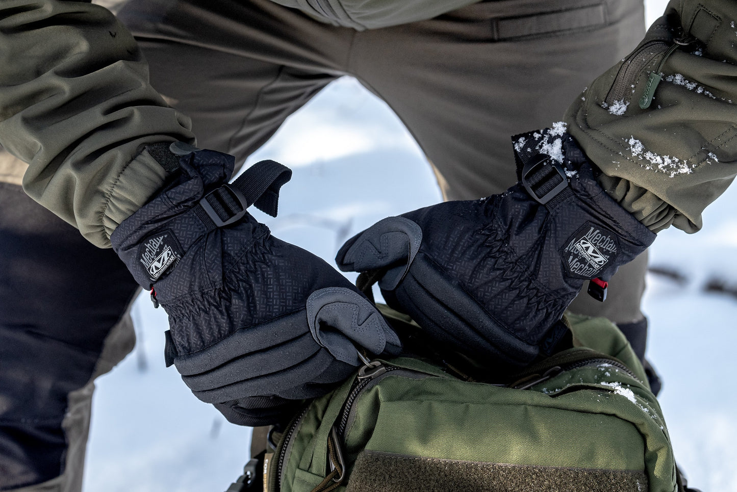 Rękawice taktyczne Mechanix Wear ColdWork Peak - Black/Grey
