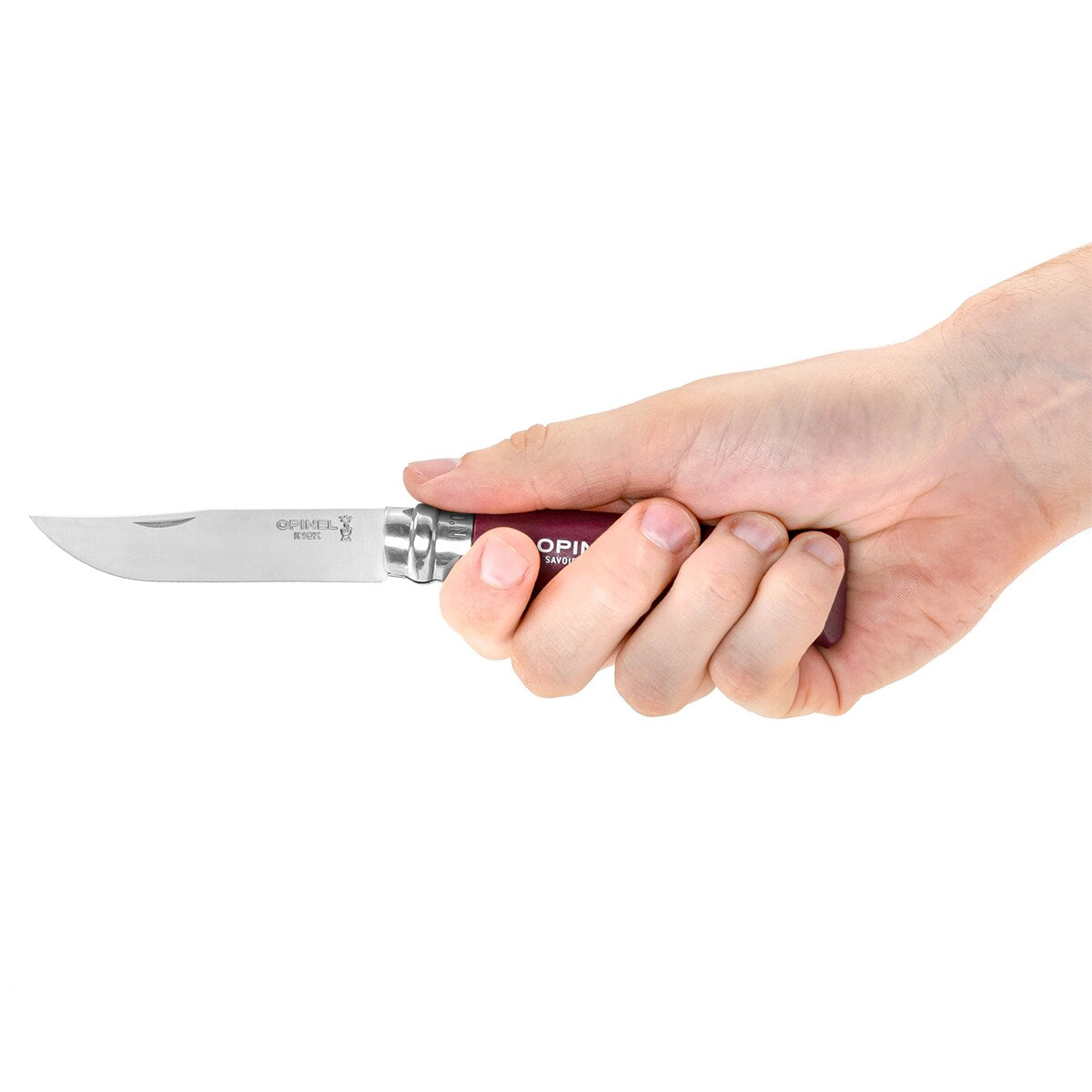 Nóż składany Opinel No.8 Colorama Inox - Burgundy