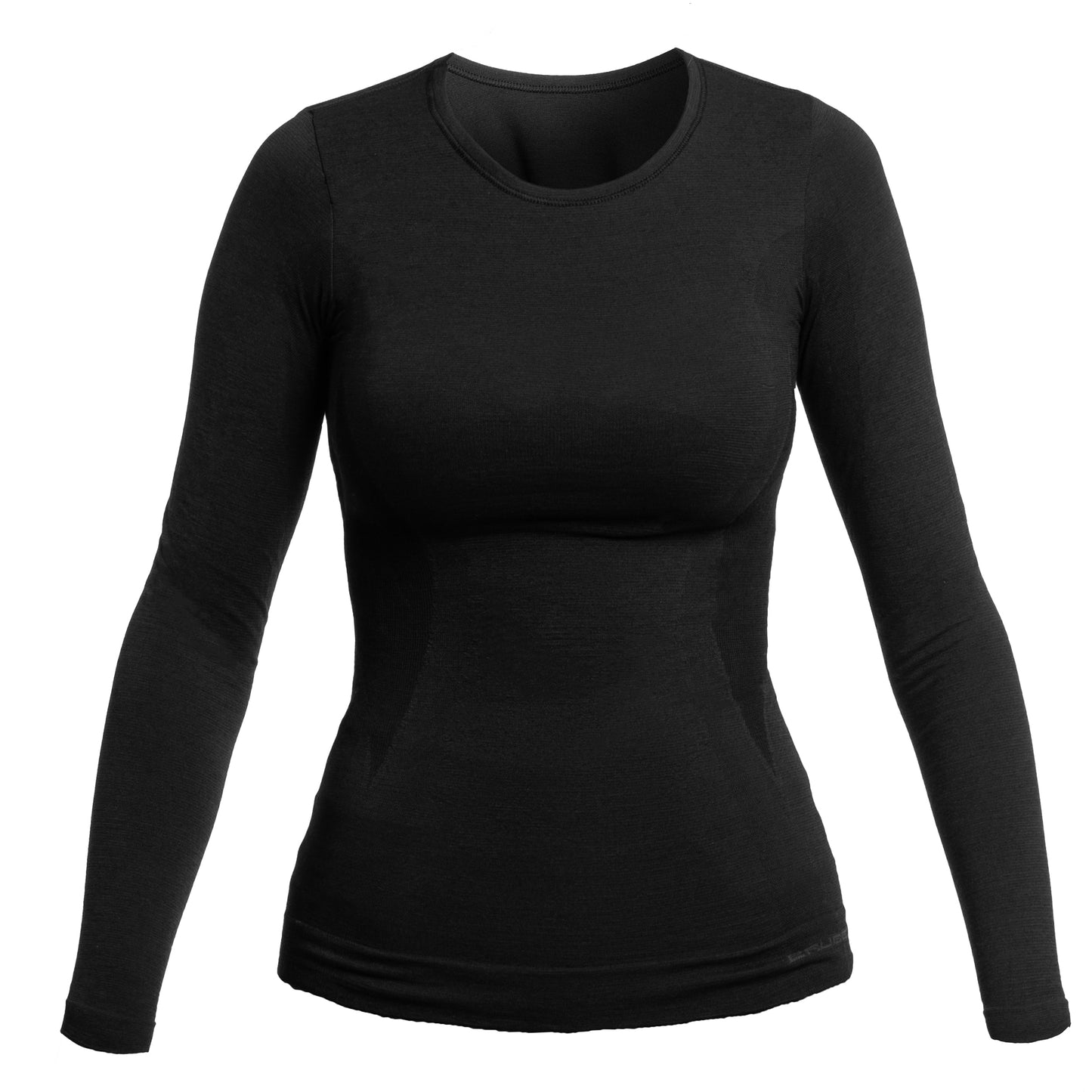 Koszulka termoaktywna damska Brubeck Comfort Wool - Czarna