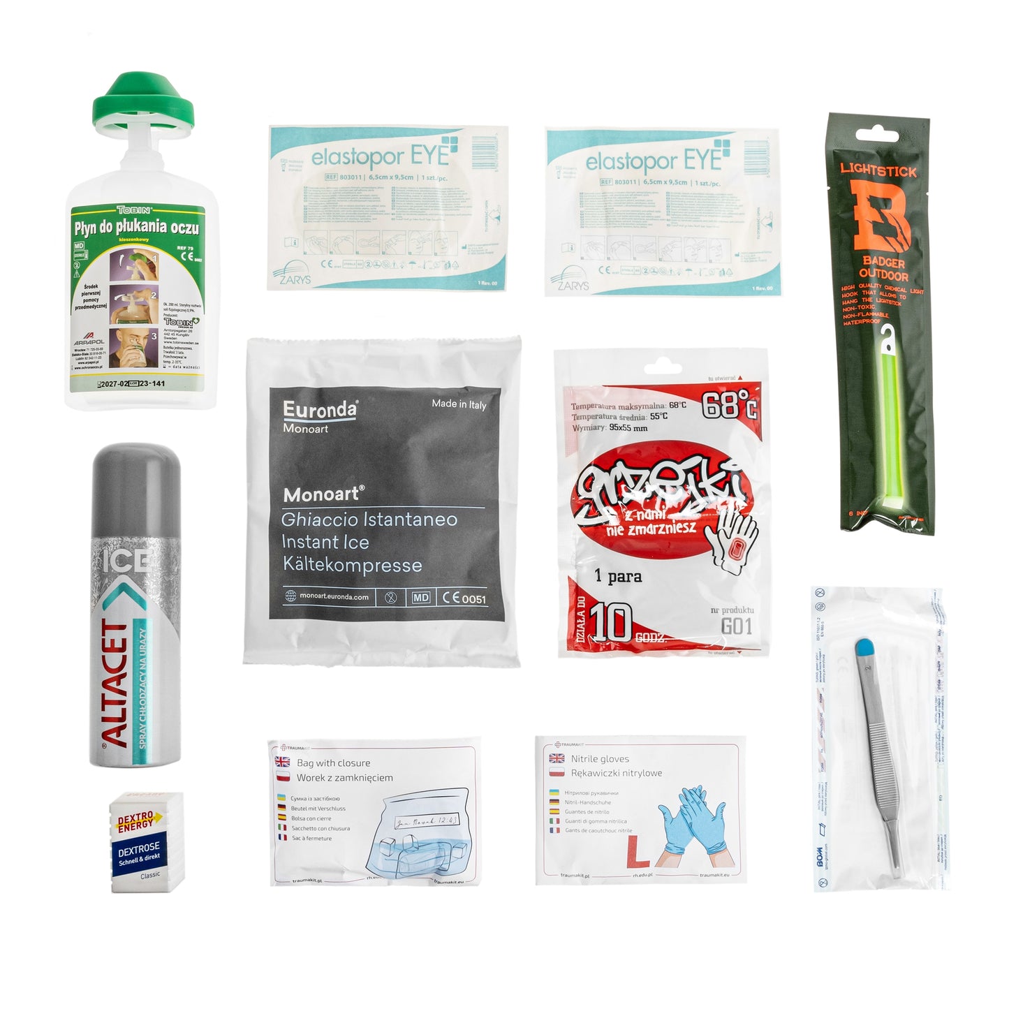 Apteczka modułowa AedMax Trauma Kit S Zielona - Stany Nagłe