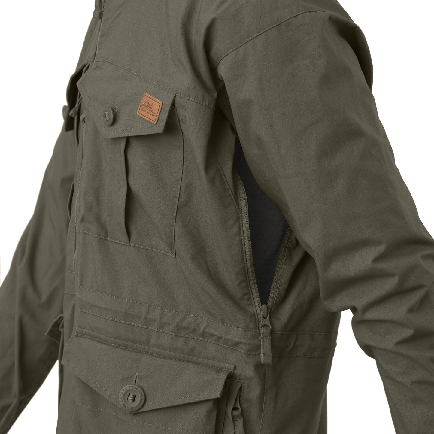 Kurtka Helikon SAS Smock Duracanvas - Taiga Green