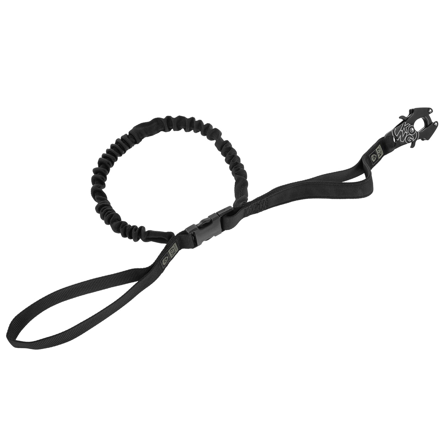 Smycz K9 Thorn Kong Frog z amortyzatorem czarna - 150 cm