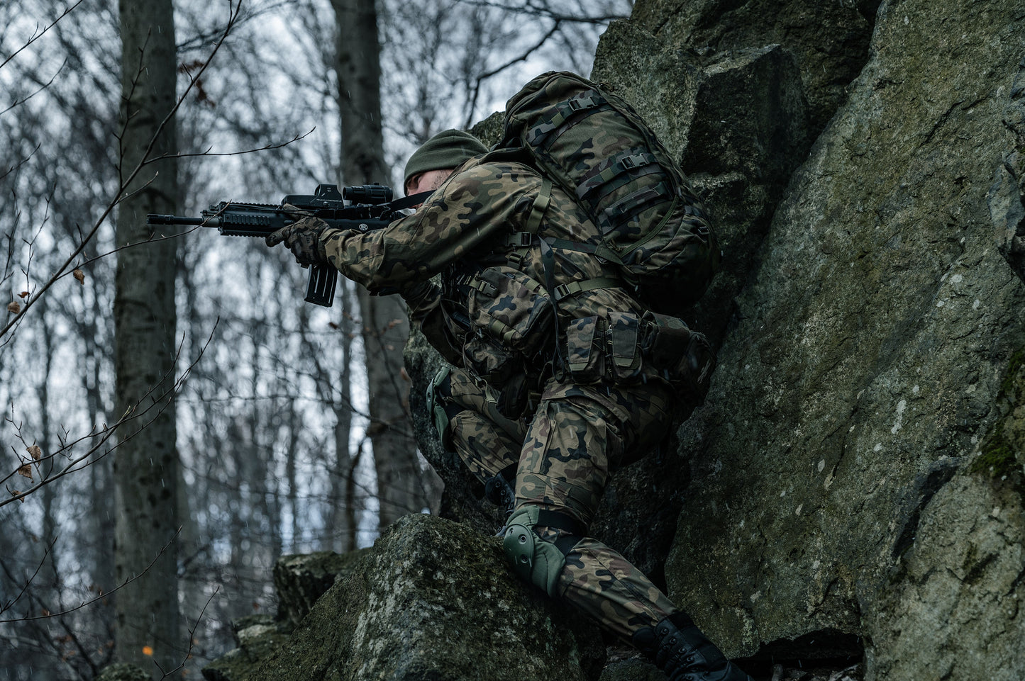 Ładownica Helikon Smoke Grenade Pouch - wz.93 Pantera PL Woodland