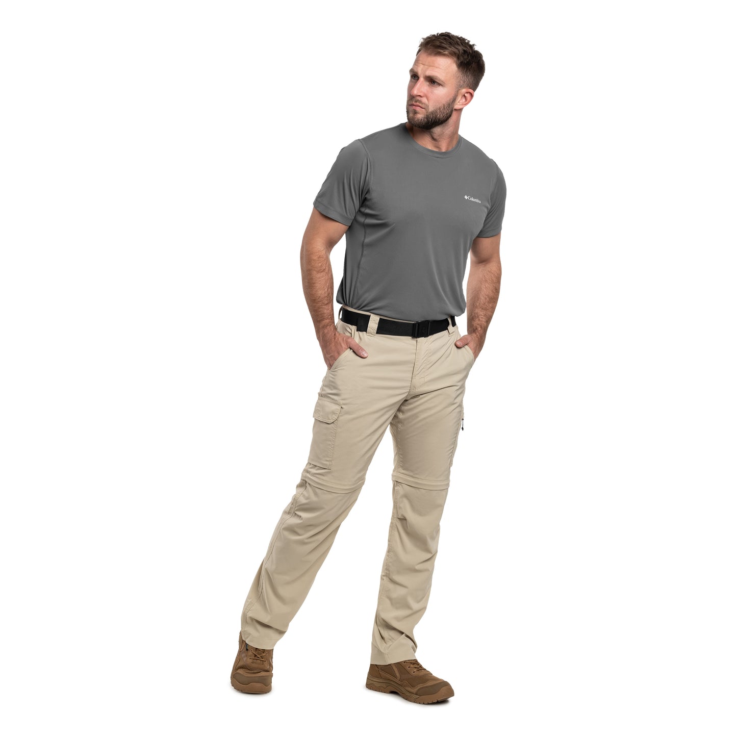 Spodnie Columbia Silver Ridge Utility Convertible Pants - Ancient Fossil