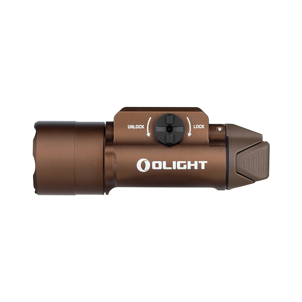 Latarka na broń Olight PL Turbo Valkyrie Desert Tan - 800 lumenów