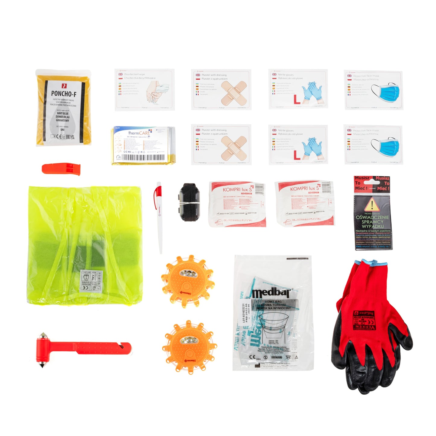 Apteczka modułowa AedMax Trauma Kit W Zielona - Wypadek
