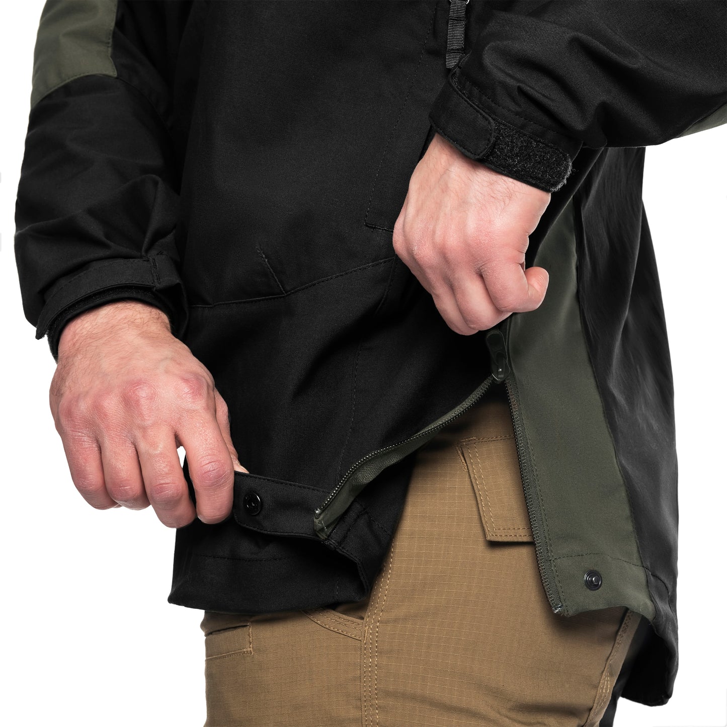 Kurtka Helikon Woodsman Anorak - Black/Taiga Green