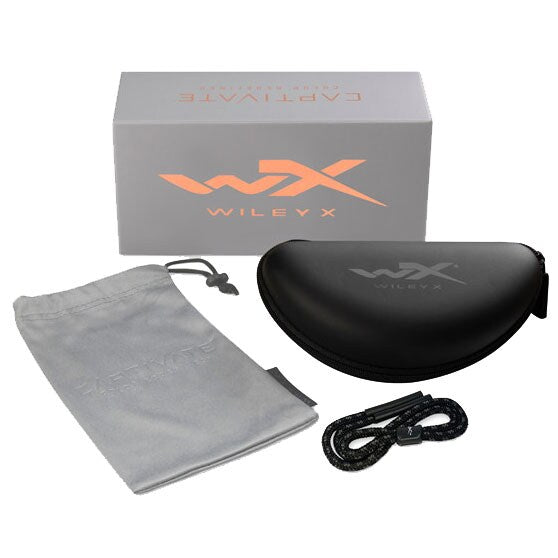 Okulary taktyczne Wiley X WX Aspect Captivate - Polarized Green Mirror/Matte Black