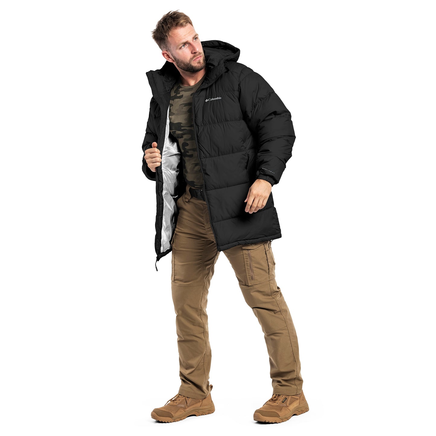 Kurtka Columbia Pike Lake Puffer Parka - Black
