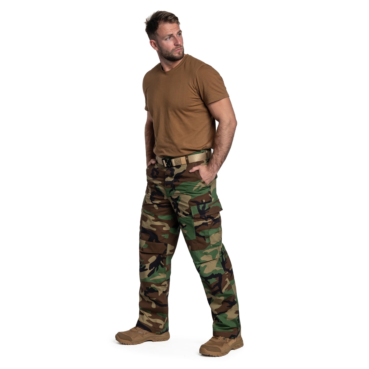 Spodnie Helikon BDU PolyCotton Rip-Stop - US Woodland