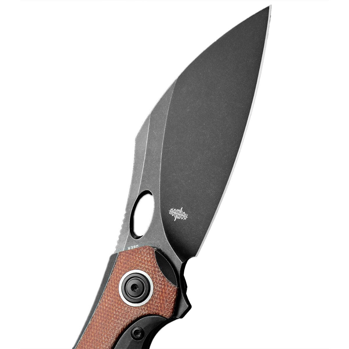 Nóż składany Bestech Knives Nogard - Black Titanium/Natural Micarta Canvas