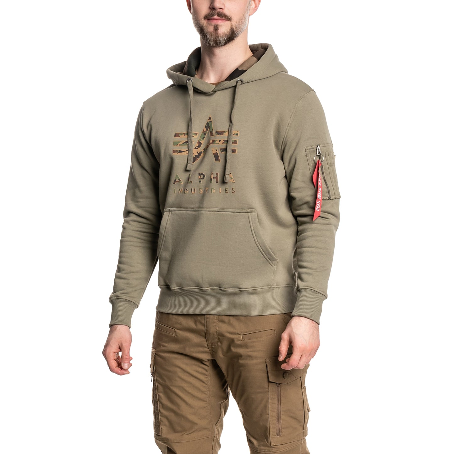 Bluza Alpha Industries Camo TPU Hoody - Olive