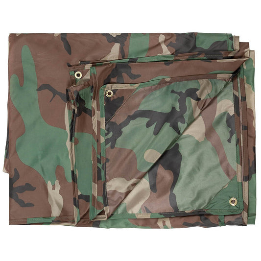 Płachta biwakowa MFH Tarpaulin 3x5 m - Woodland