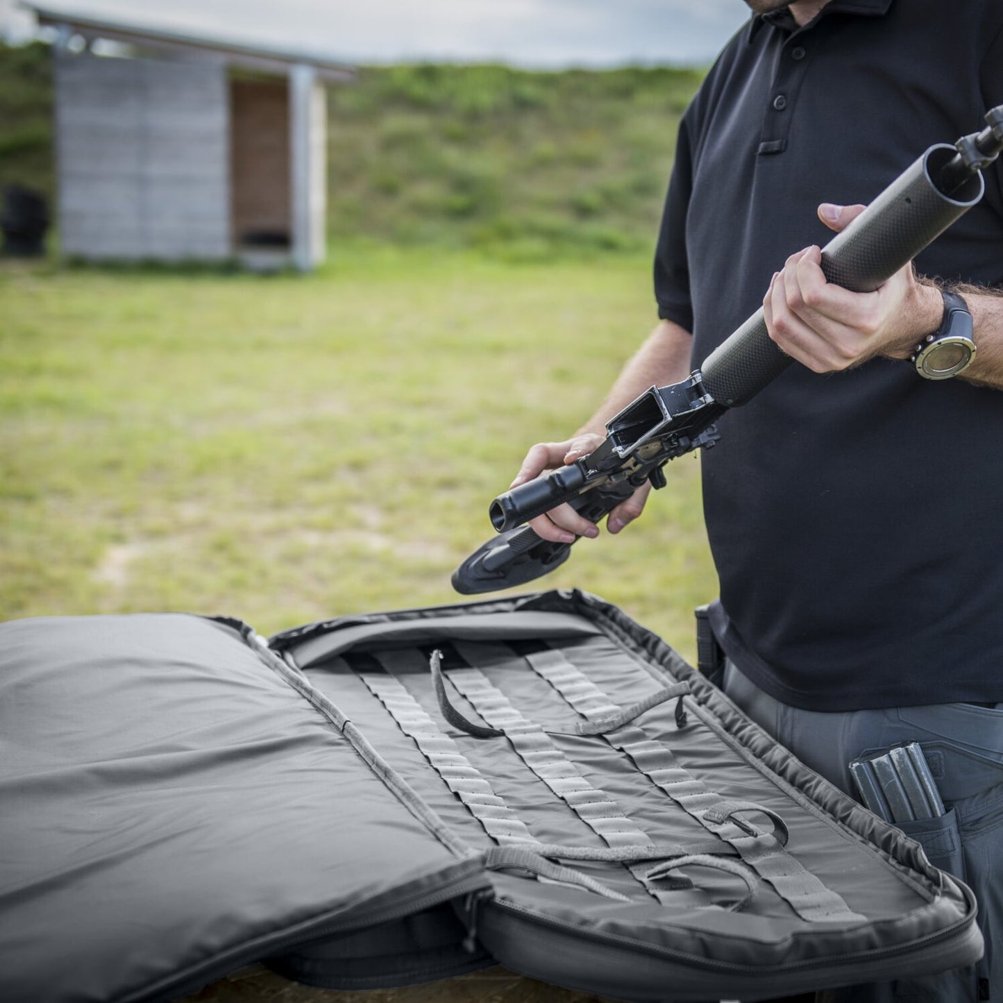 Pokrowiec na broń Helikon Double Upper Rifle Bag 18 - Shadow Grey