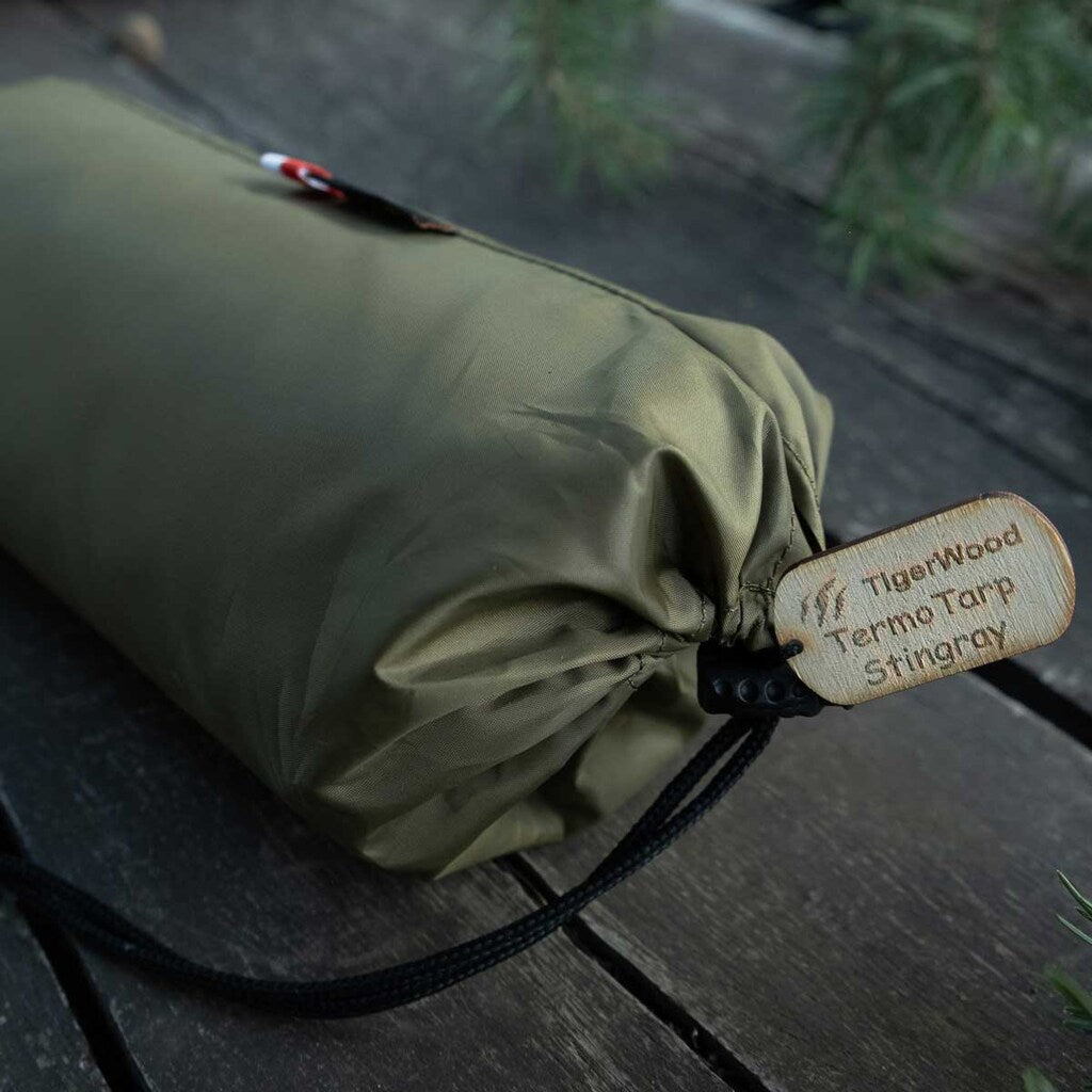 Płachta biwakowa TigerWood Termo Tarp StingRay 3,6 x 2,8 m - Olive