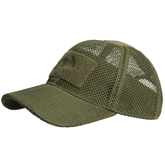 Czapka z daszkiem plus velcro Helikon Mesh - Olive Green