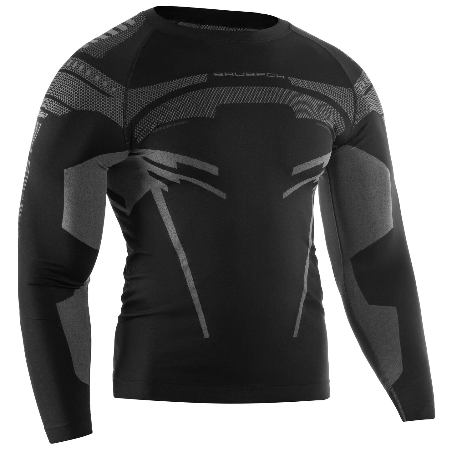 Koszulka termoaktywna Brubeck Dry Long Sleeve - Czarny/Grafitowy