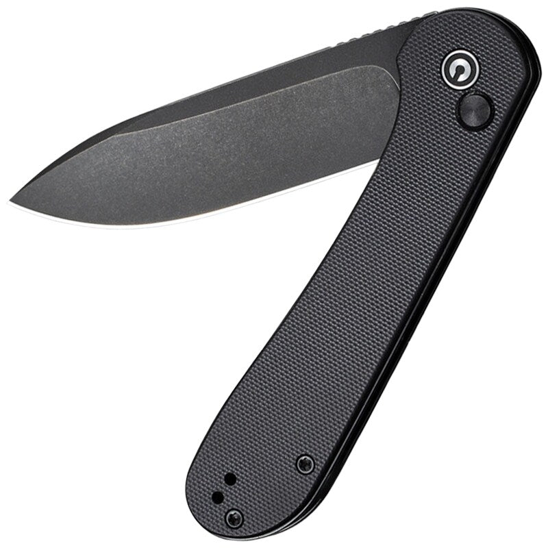 Nóż składany Civivi Elementum Button Lock - All Black G10