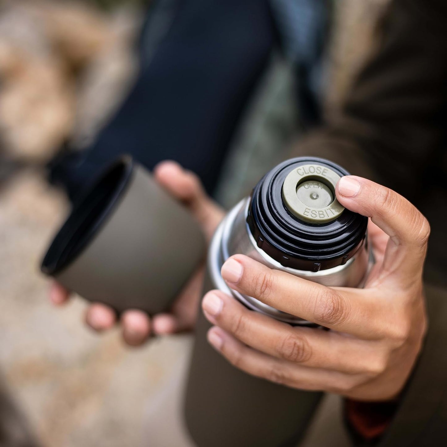 Termos Esbit Vacuum Flask 0,75l - Olive Green