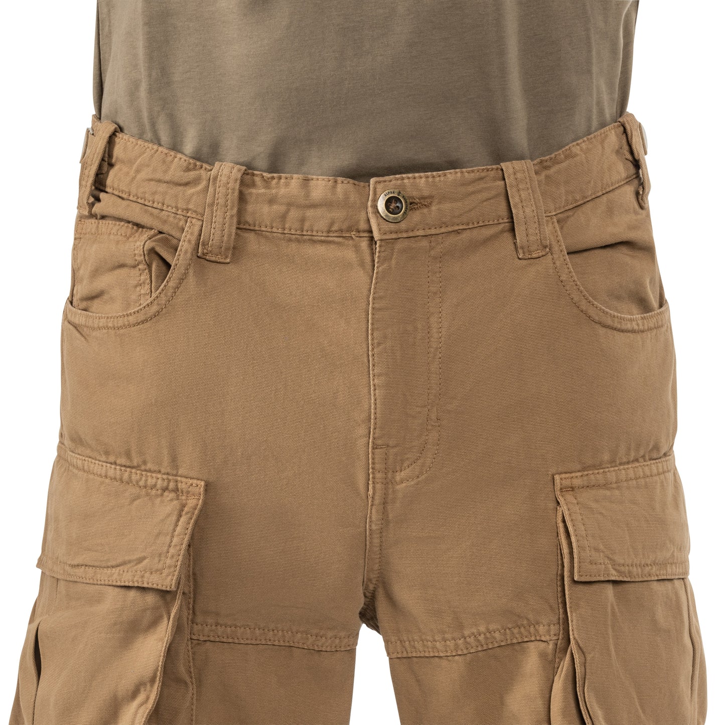 Szorty Alpha Industries Canvas Cargo - Khaki