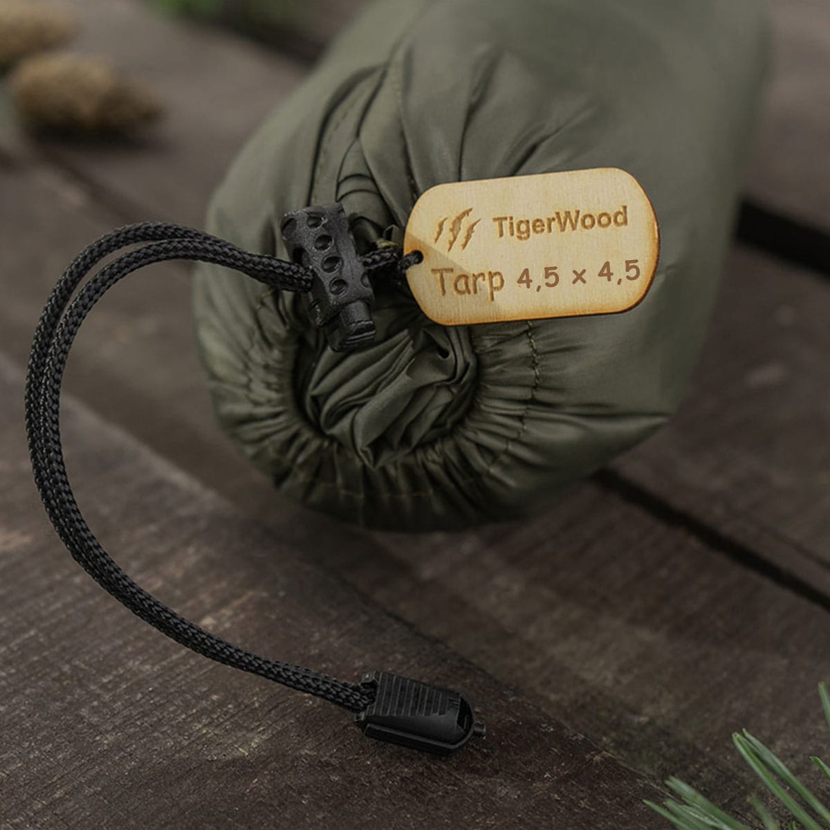 Płachta biwakowa TigerWood Termo Tarp T2 4,5 x 4,5 m - Olive