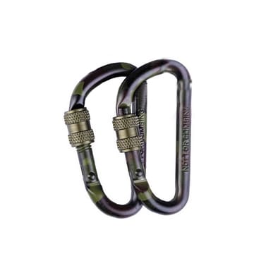 Karabińczyk Mil-Tec aluminiowy Lock 60 mm - 2 szt.