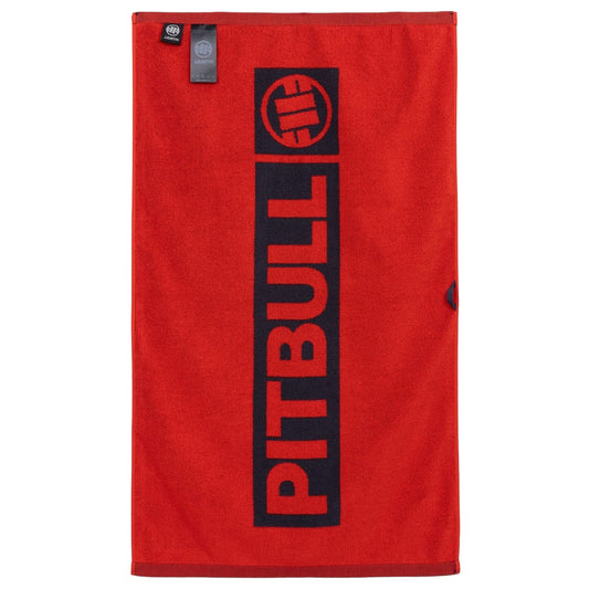 Ręcznik Pitbull Gym Hilltop 88 x 52 cm - Graphite/Red