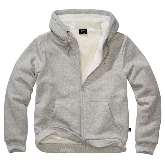 Bluza Brandit Sweatjacket Teddylining - Grey Melange