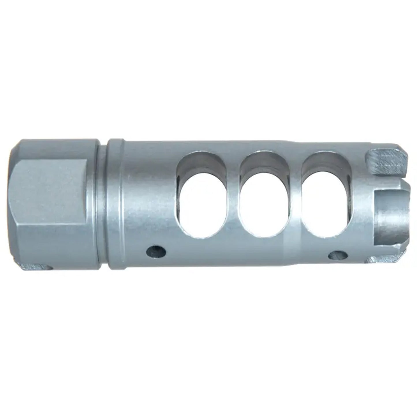 Tłumik płomienia CNC LSM Core Airsoft do replik M4/M16 - Szary