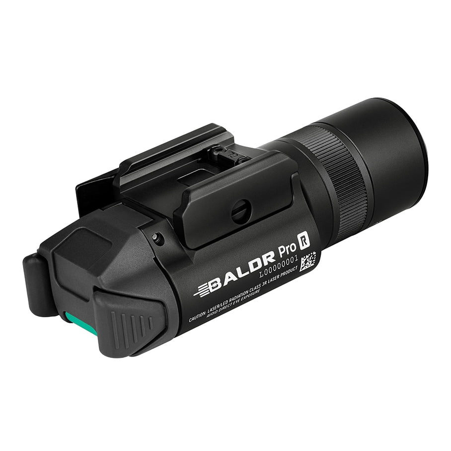 Latarka na broń z celownikiem laserowym Olight BALDR Pro R - 1350 lumenów, Green Laser