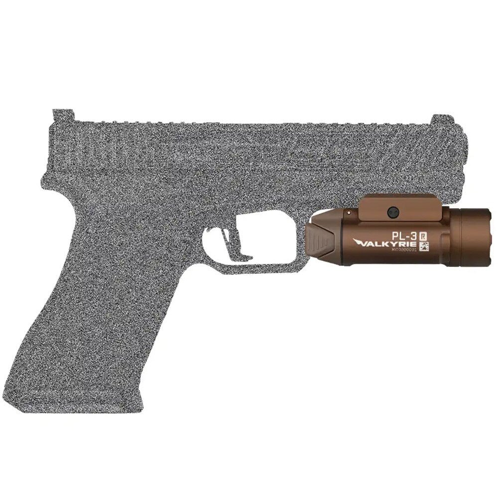 Latarka na broń Olight PL-3R Valkyrie Desert Tan - 1500 lumenów