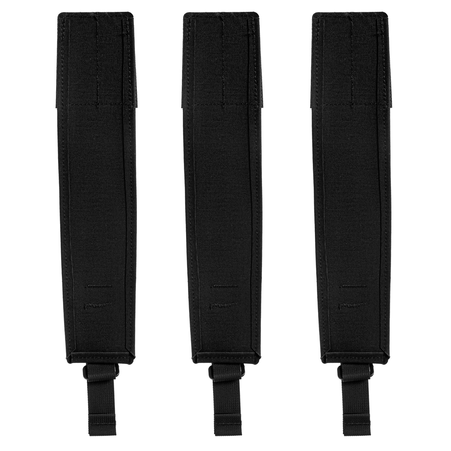 Zestaw trzech klap Combat Lab do potrójnej ładownicy karabinowej Front Flap Chest Rig - Black