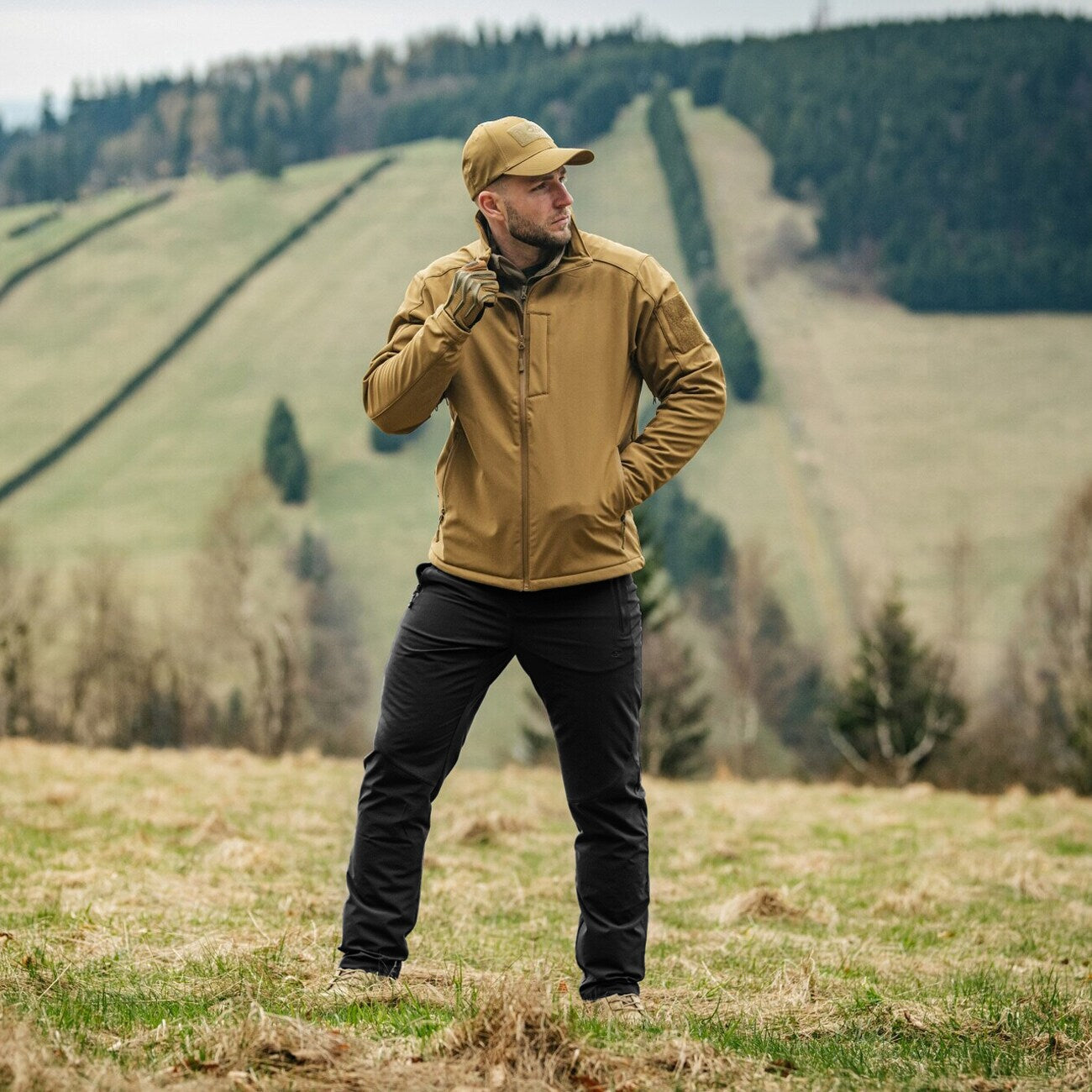 Spodnie Highlander Outdoor Munro Walking Trousers - Black