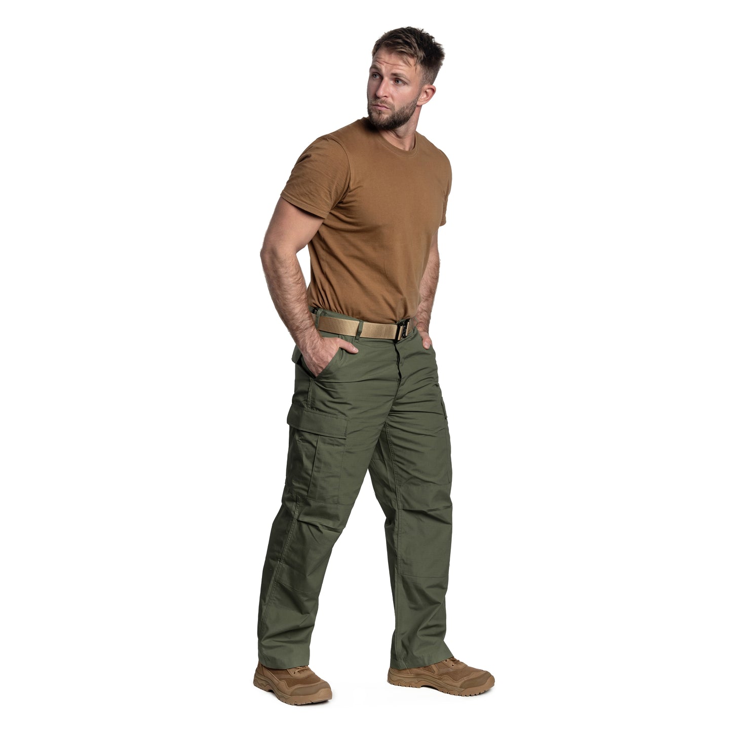Spodnie Helikon BDU PolyCotton Rip-Stop - Olive Green