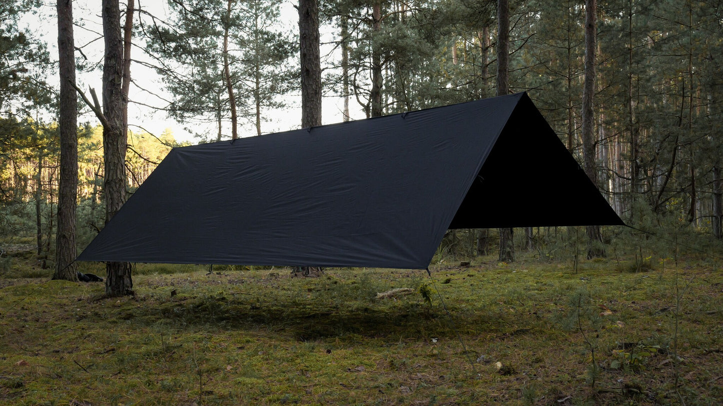 Płachta biwakowa TigerWood Tarp T2 3 x 3 m - Black