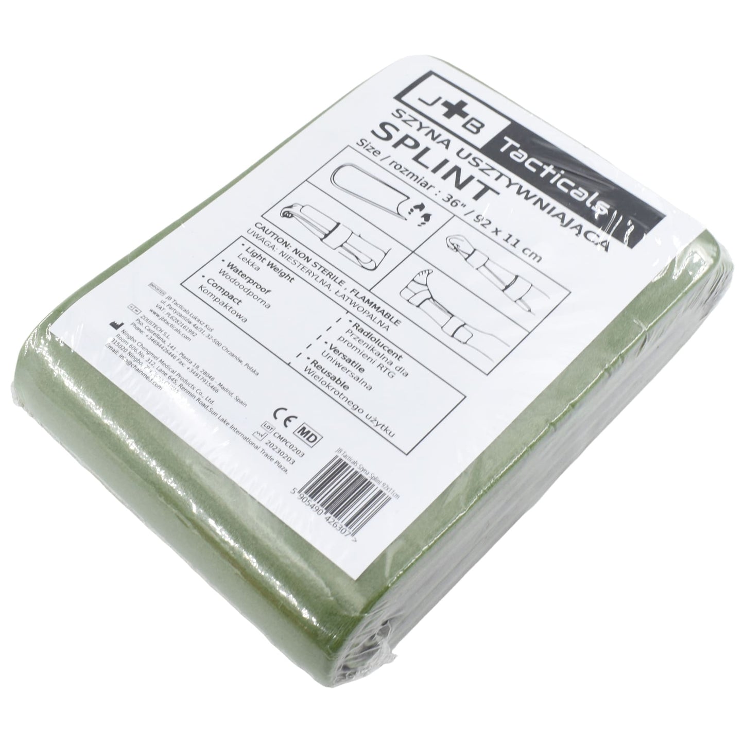 Szyna usztywniająca JB Tacticals Splint 92 x 11 cm