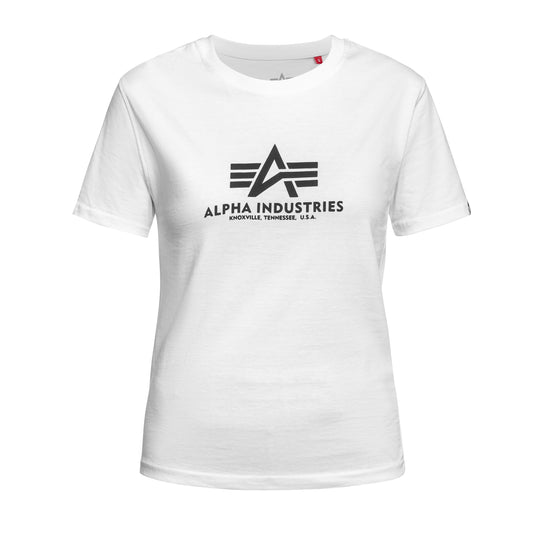 Koszulka T-Shirt damska Alpha Industries Basic Big Logo Puff Print - White