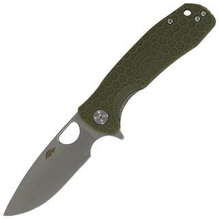 Nóż składany Honey Badger Drop-Point Flipper Medium 8Cr13MoV - Green