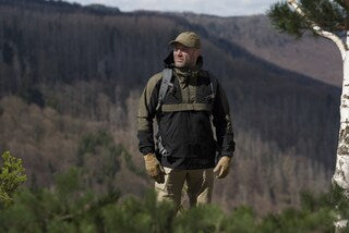Kurtka Helikon Woodsman Anorak - Black/Taiga Green