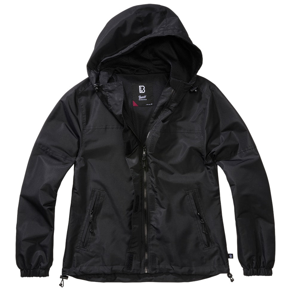 Kurtka damska Brandit Summer Windbreaker Frontzip - Black