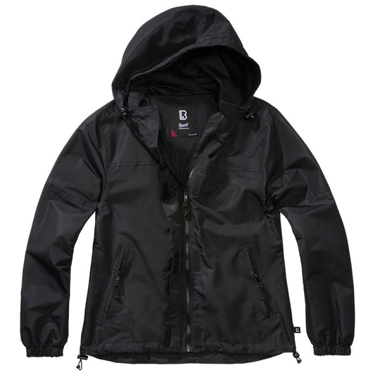 Kurtka damska Brandit Summer Windbreaker Frontzip - Black