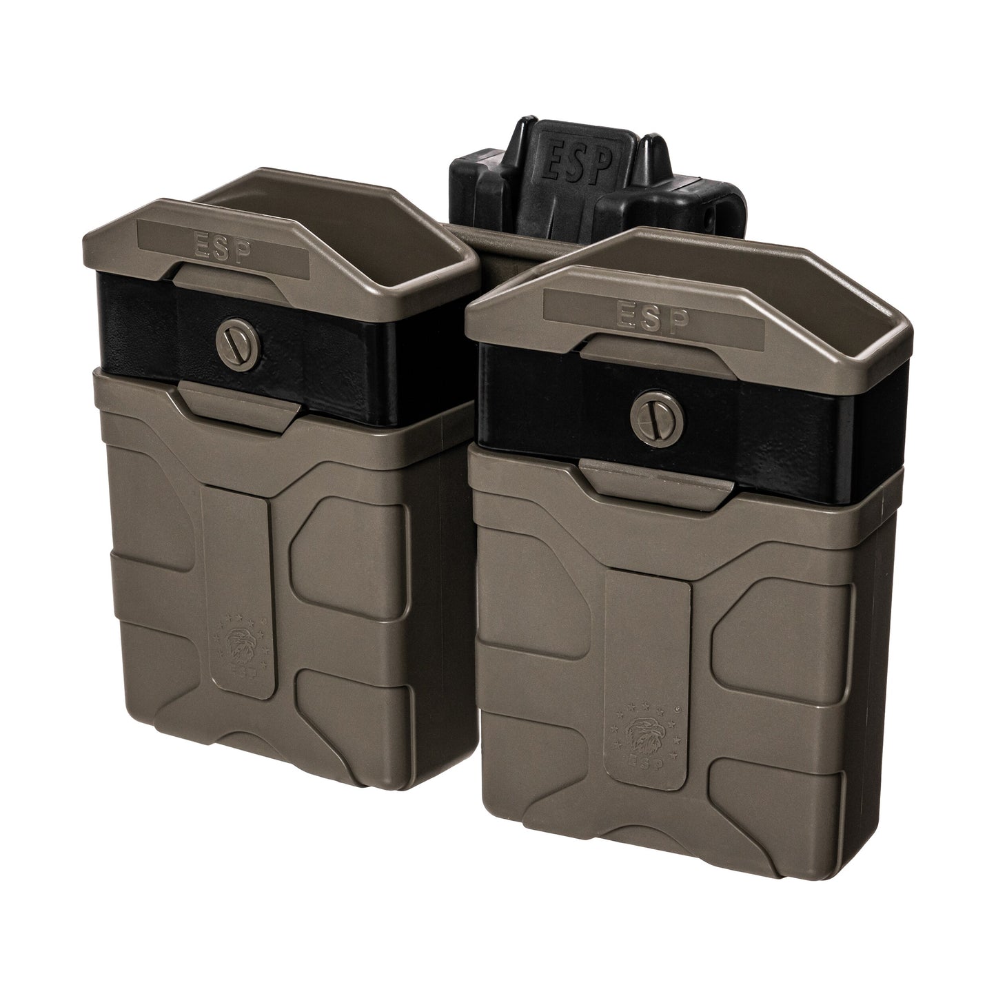 Podwójna ładownica obrotowa ESP z montażem UBC-08 na magazynki AR-15 - Olive Drab