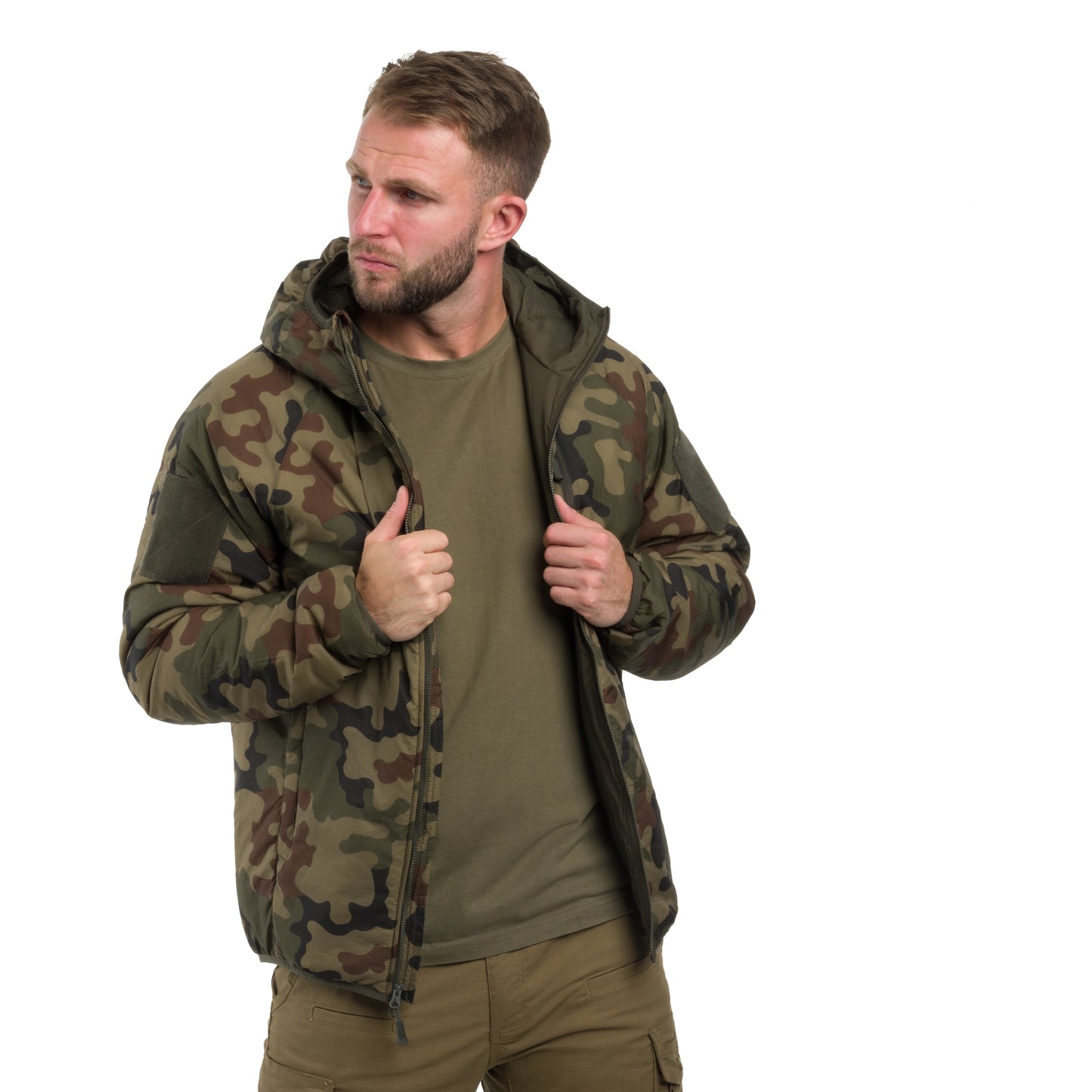 Kurtka Helikon Wolfhound Hoodie - wz.93 Pantera PL Woodland